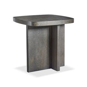 Bernhardt Bernhardt Monroe Stone Top Accent Table with Sculptural Wood Base for Modern Interiors 574114