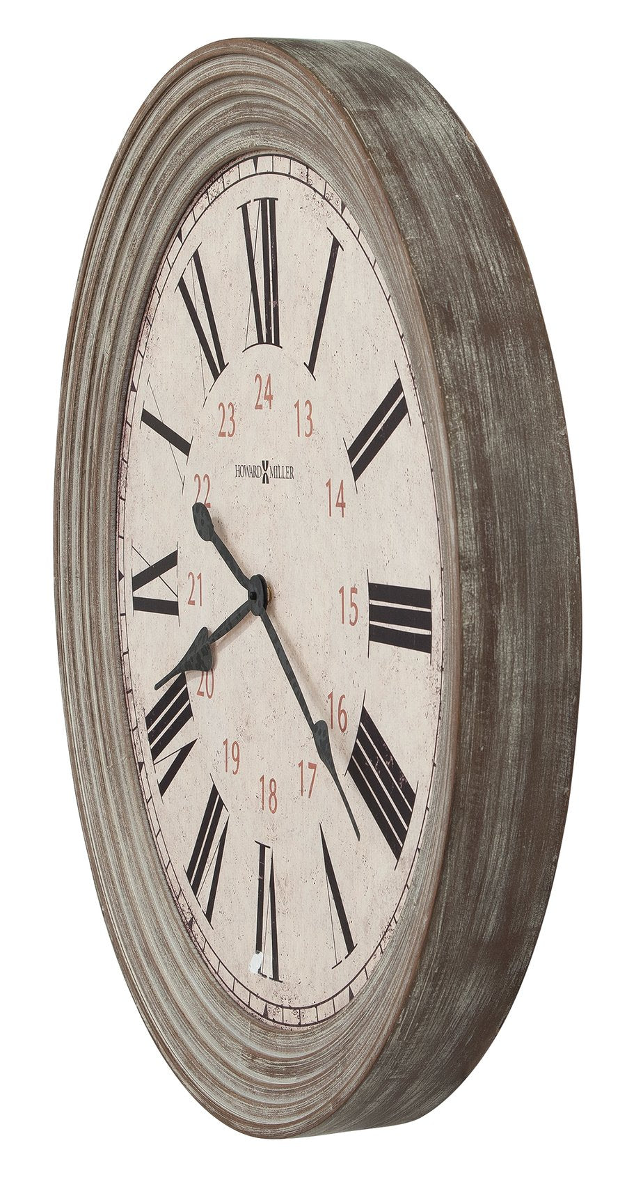 Hekman Furniture 625626 Oversized Nesto Wall Clock In Reclaimed Wood Style - Aged Roman Numerals & Quartz Movement  Nesto Wall Clock 625626