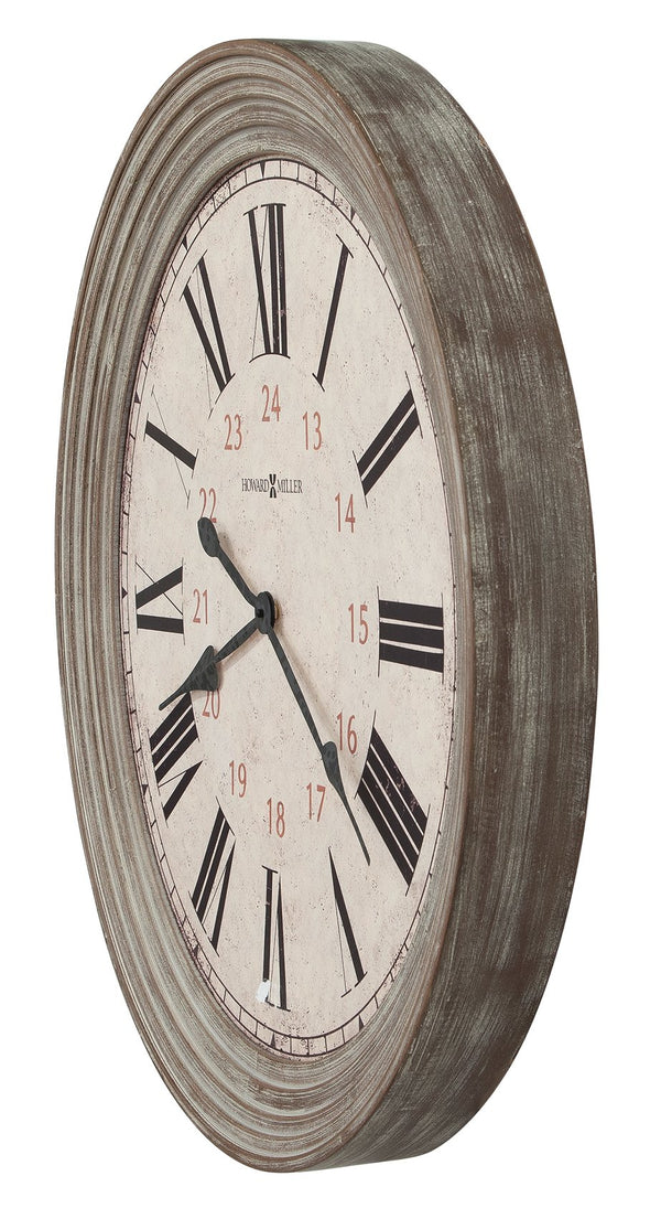 Hekman Furniture 625626 Oversized Nesto Wall Clock In Reclaimed Wood Style - Aged Roman Numerals & Quartz Movement  Nesto Wall Clock 625626