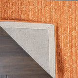 Nourison Perris PERR1 Handmade Woven No Border Indoor Only Contemporary  Rug Sunset, Orange 100% Wool 99446227393