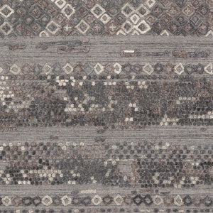 Surya Makalu Mkl-2300 2' X 3' Hand Loomed Rug - Elegant Global Design With Low Pile For Chic Home Décor Gray Viscose,Wool Mkl2302-23