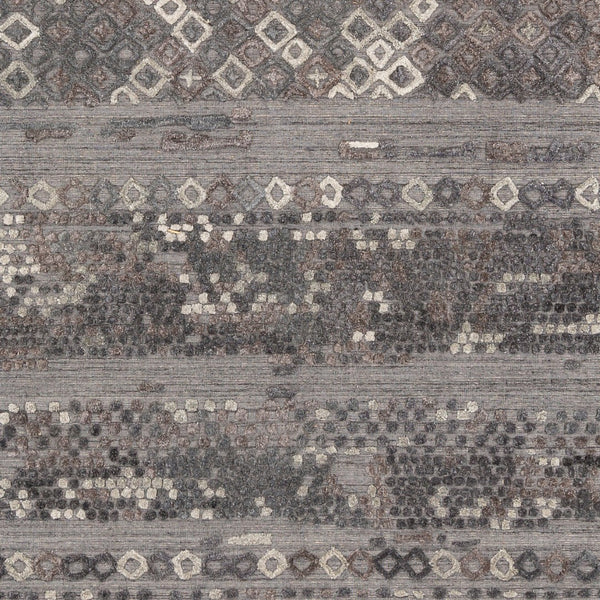 Surya Makalu Mkl-2300 2' X 3' Hand Loomed Rug - Elegant Global Design With Low Pile For Chic Home Décor Gray Viscose,Wool Mkl2302-23