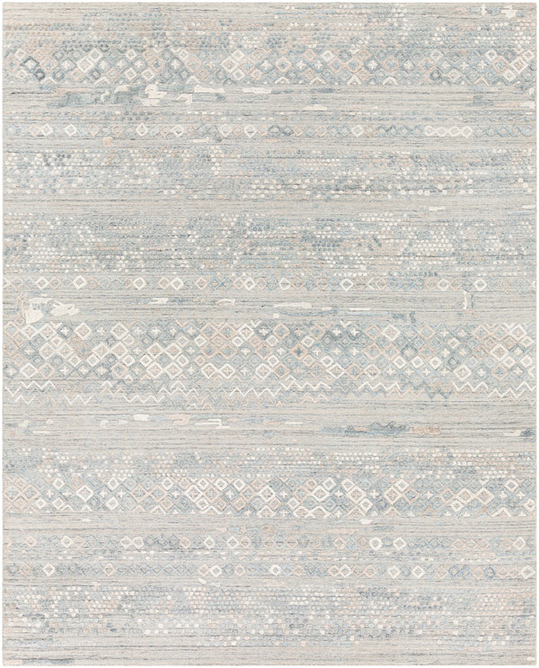 Makalu MKL-2303 8' x 10' Handmade Rug MKL2303-810  Pale Blue, Medium Gray, Dusty Sage, Light Gray, Tan Surya