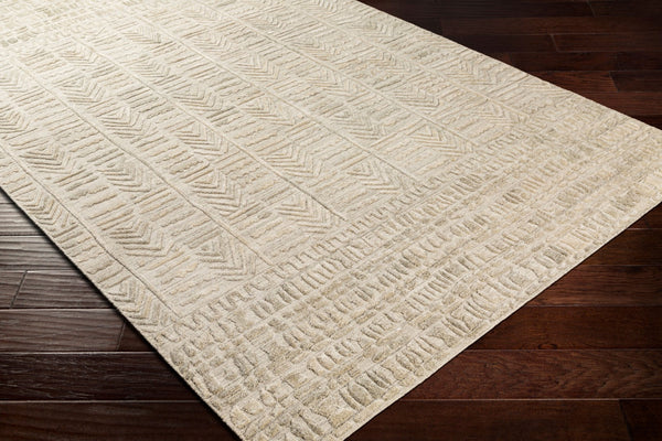 Surya Makalu Mkl-2300 2' X 3' Hand Loomed Rug - Elegant Global Design With Low Pile For Chic Home Décor Taupe Viscose,Wool Mkl2304-69