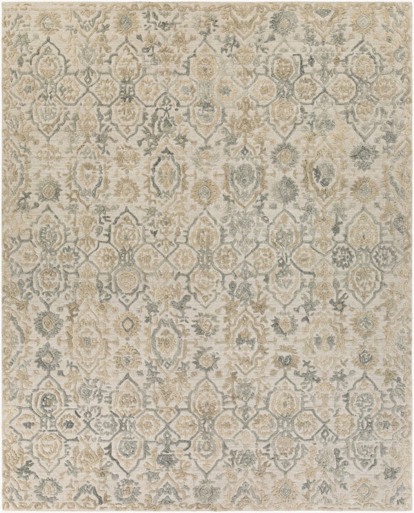 Surya Makalu Mkl-2300 2' X 3' Hand Loomed Rug - Elegant Global Design With Low Pile For Chic Home Décor Beige Viscose,Wool Mkl2307-46