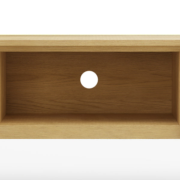 English Elm Lowry 72" Oak Tv Media Stand - Mid-Century Modern Design With Clever Storage & Cable Management B136P158888