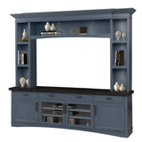 Parker House Americana Modern - Denim 92 In. TV Console Denim with Sable Wood Top Poplar Solids / Birch Veneers AME#92-DEN