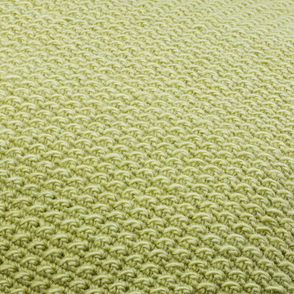 Surya Makrome Accent Pillow - 18"L X 18"W Cotton-wool Blend For Cozy Cottage-style Decor & Easy Care Grass Green Wool,Cotton Mko001-1818p