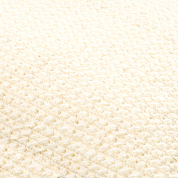 Surya Makrome Accent Pillow - 18"L X 18"W Cotton-wool Blend For Cozy Cottage-style Decor & Easy Care Ivory Wool,Cotton Mko003-2222p