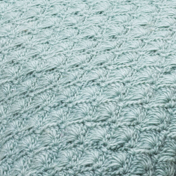 Surya Makrome Accent Pillow - 18"L X 18"W Cotton-wool Blend For Cozy Cottage-style Decor & Easy Care Sage Wool,Cotton Mko007-1818