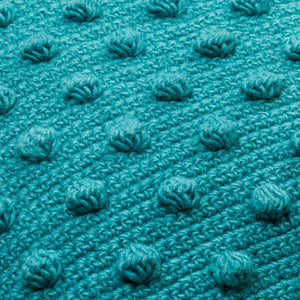 Surya Makrome Accent Pillow - 18"L X 18"W Cotton-wool Blend For Cozy Cottage-style Decor & Easy Care Aqua Wool,Cotton Mko010-2222