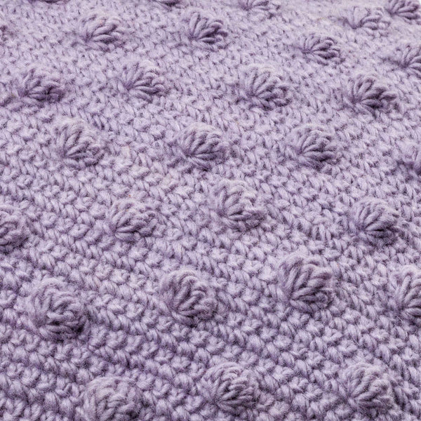 Surya Makrome Accent Pillow - 18"L X 18"W Cotton-wool Blend For Cozy Cottage-style Decor & Easy Care Lavender Wool,Cotton Mko011-2222d