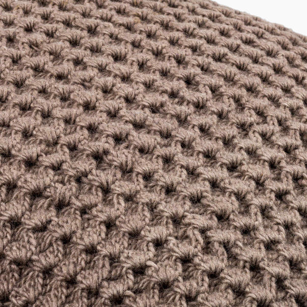 Surya Makrome Accent Pillow - 18"L X 18"W Cotton-wool Blend For Cozy Cottage-style Decor & Easy Care Brown Wool,Cotton Mko016-2020