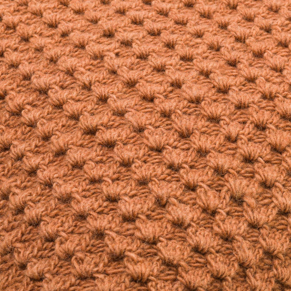 Surya Makrome Accent Pillow - 18"L X 18"W Cotton-wool Blend For Cozy Cottage-style Decor & Easy Care Burnt Orange Wool,Cotton Mko023-2222