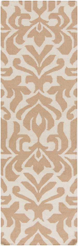 Surya Market Place Mkp-1002 2' X 3' Elegant Handmade Wool Rug With Global Inspired Design, Durable Charm Tan Wool Mkp1008-268