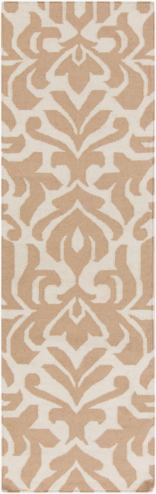 Surya Market Place Mkp-1002 2' X 3' Elegant Handmade Wool Rug With Global Inspired Design, Durable Charm Tan Wool Mkp1008-268
