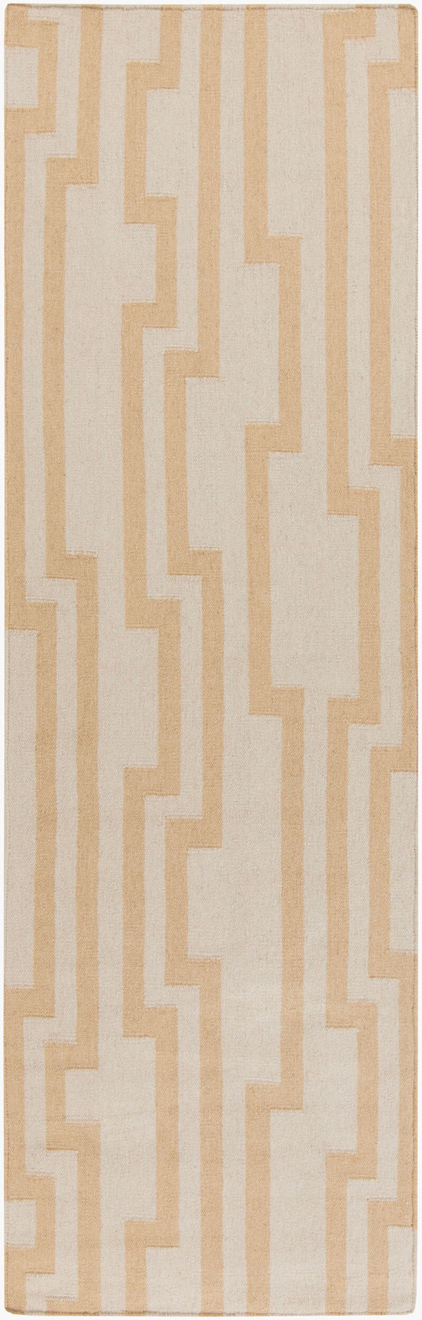 Surya Market Place Mkp-1002 2' X 3' Elegant Handmade Wool Rug With Global Inspired Design, Durable Charm Tan Wool Mkp1009-268