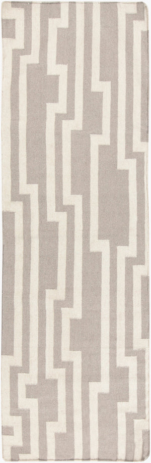 Surya Market Place Mkp-1002 2' X 3' Elegant Handmade Wool Rug With Global Inspired Design, Durable Charm Medium Gray Wool Mkp1012-268