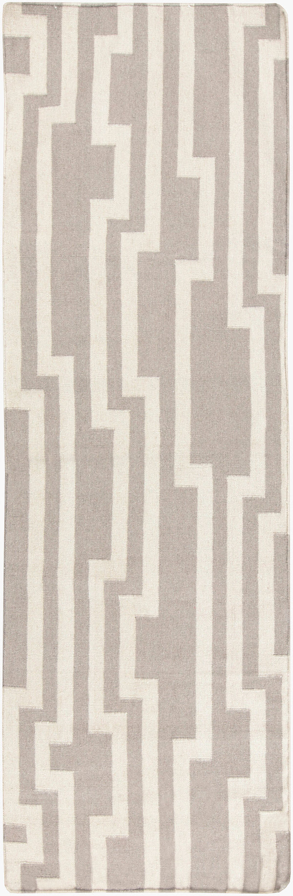 Surya Market Place Mkp-1002 2' X 3' Elegant Handmade Wool Rug With Global Inspired Design, Durable Charm Medium Gray Wool Mkp1012-268