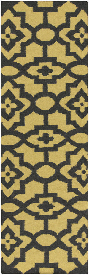 Surya Market Place Mkp-1002 2' X 3' Elegant Handmade Wool Rug With Global Inspired Design, Durable Charm Black Wool Mkp1017-268