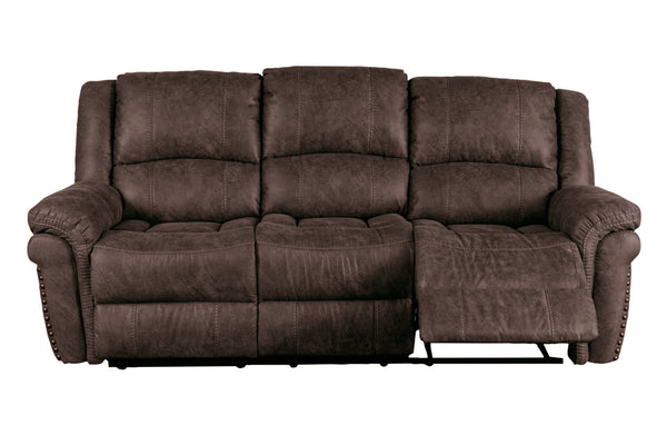 Porter Designs Porter St John Leather Reclining Sofa - Luxurious Comfort & Elegant Design For Your Living Space Brown Fabric 03-201-01-7625