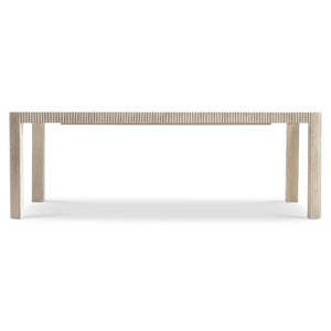 Bernhardt Bernhardt Lucerne Wire-brushed Oak Extendable Dining Table with Reeded Detail 393222