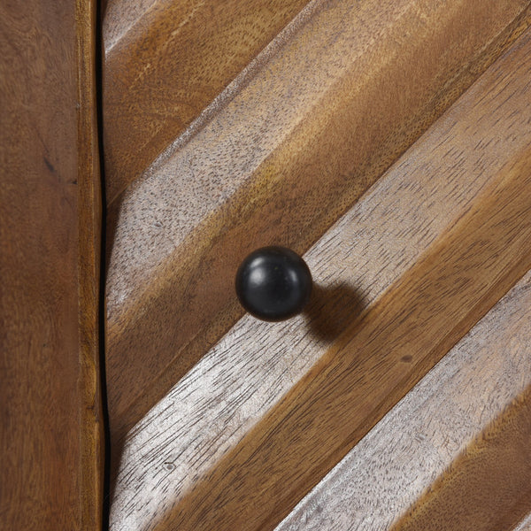 English Elm Christopher Knight Home® - WOODEN Mango Wood & Iron Cabinet with Chevron Door, Mid-Century Modern Accent Storage, 17.5"W 66489.00