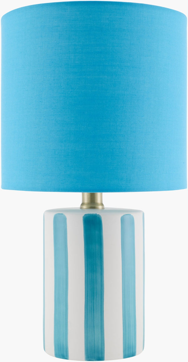 Livabliss Melbu Art Deco Ceramic Table Lamp with Linen Shade for Bedside or Living Room MLB-004