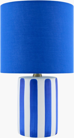 Livabliss Melbu Art Deco Ceramic Base Table Lamp with Linen Shade for Bedside or Console MLB-006