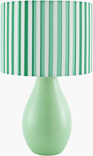 Livabliss Melbu Ceramic Art Deco Table Lamp with Linen Shade for Warm Ambient Lighting MLB-012