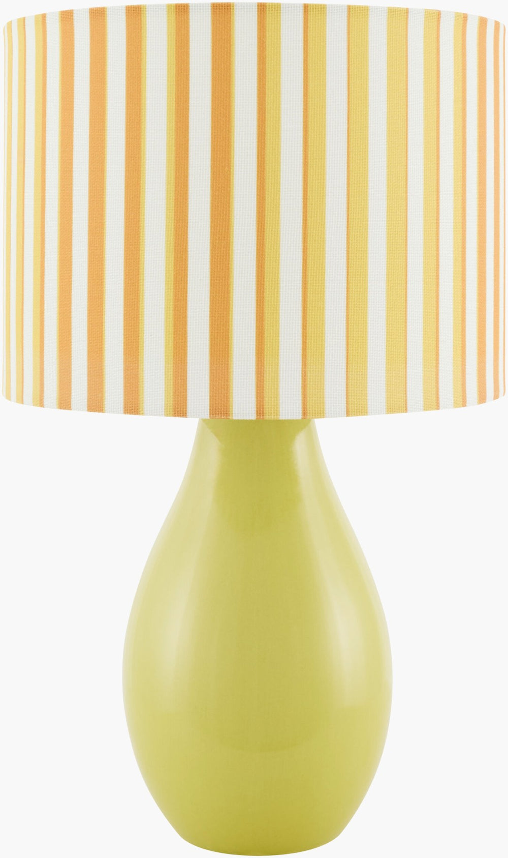 Livabliss Melbu Ceramic Art Deco Table Lamp with Linen Shade for Nightstand or Console MLB-014