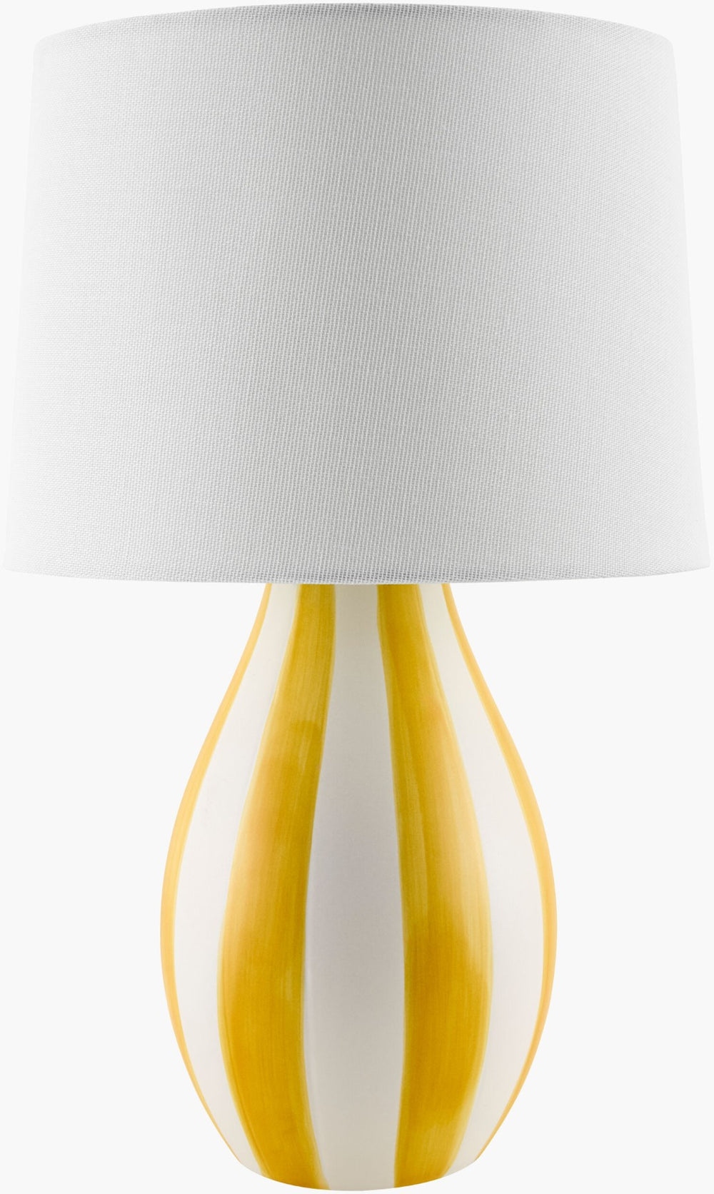 Livabliss Melbu Hand-painted Ceramic Table Lamp Arts and Crafts Style with Warm Linen Shade MLB-017