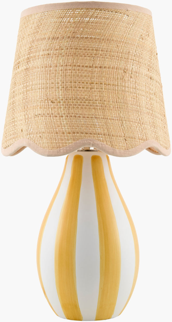 Livabliss Melbu Artisan Accent Table Lamp Hand-painted Seagrass Base Arts and Crafts Style MLB-024