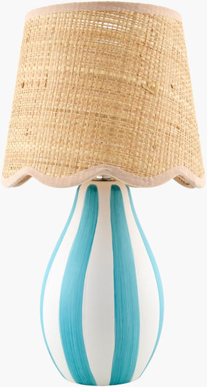 Livabliss Melbu Handcrafted Seagrass Accent Lamp Arts and Crafts Style for Bedroom or Side Table MLB-026