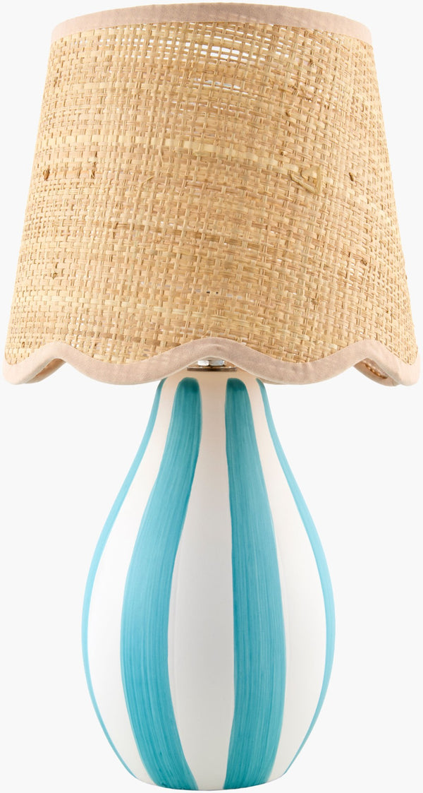 Livabliss Melbu Handcrafted Seagrass Accent Lamp Arts and Crafts Style for Bedroom or Side Table MLB-026