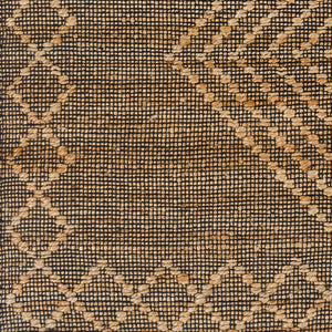 Surya Mallorca 2' X 3' Handmade Cotton & Jute Rug - Global Style, Flat Weave, Easy Care, Unique Design Black Jute,Cotton Mlc2300-268