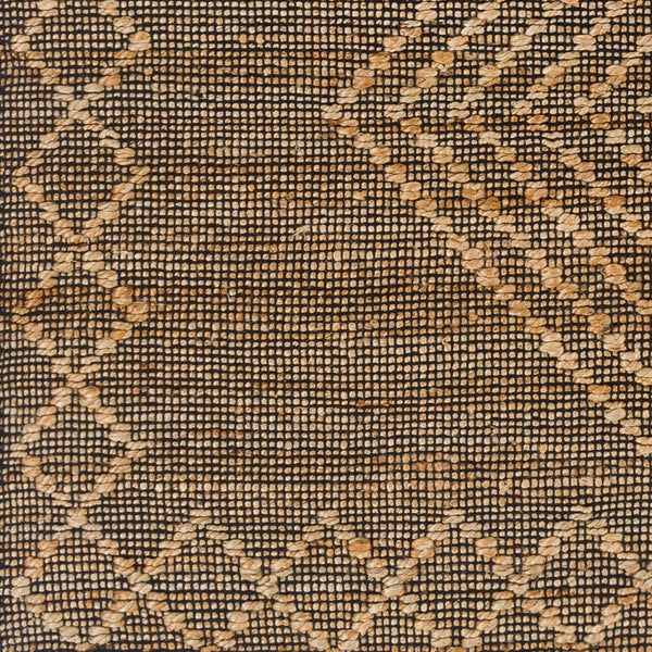 Surya Mallorca 2' X 3' Handmade Cotton & Jute Rug - Global Style, Flat Weave, Easy Care, Unique Design Black Jute,Cotton Mlc2300-268