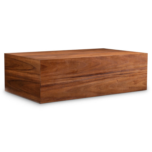 Bernhardt Bernhardt Brasea Suar Wood Coffee Table with Hidden Casters for Modern Living Rooms 394010