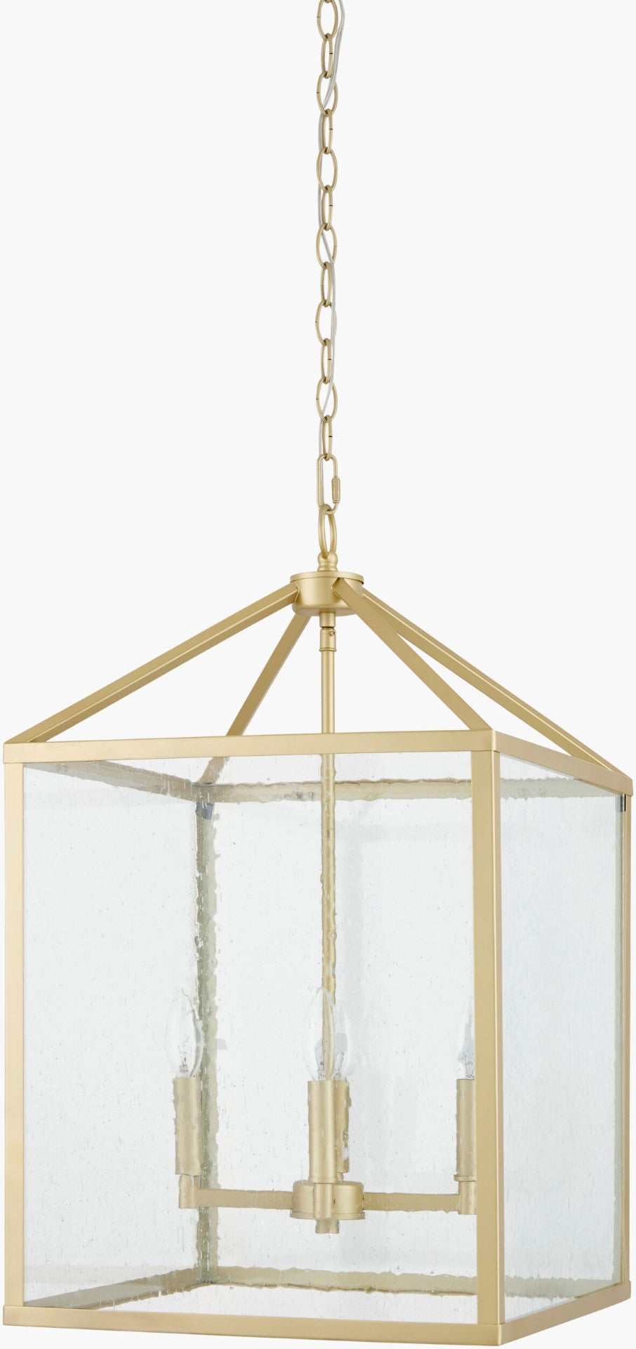 Livabliss Melle Industrial Iron Chandelier with Glass Liner Shades for Dining or Loft Spaces MLE-001