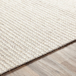 Surya Marlowe Handmade Area Rug 2' X 3' - Soft Viscose & Wool Blend, Modern Design For Any Room Ivory Wool,Viscose Mle1002-23