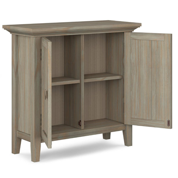 English Elm Redmond Handcrafted Low Storage Cabinet In Distressed Grey - Timeless Charm For Any Room B136P159526-GIGA