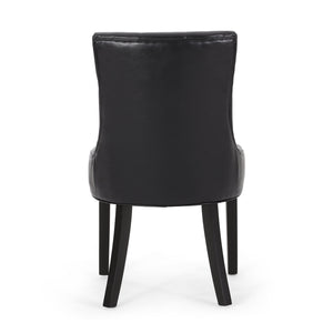 English Elm Cheney Tufted Upholstered Dining Chair Set with Solid Wood Legs for Modern Rooms 54181.00PUMDNT