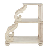 Homelegance By Top-Line Maude Scroll End Table White Veneer