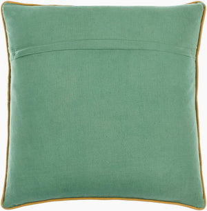 Surya Millie Kay 18"L X 18"W Cotton Accent Pillow - Stylish, Cozy Design For Any Living Space Decor Sage Green Cotton,Cotton Mlk002-2020p