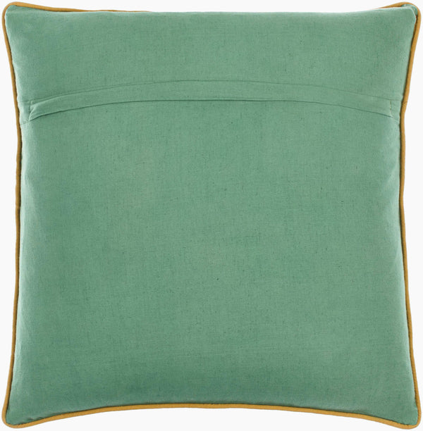 Surya Millie Kay 18"L X 18"W Cotton Accent Pillow - Stylish, Cozy Design For Any Living Space Decor Sage Green Cotton,Cotton Mlk002-2020p