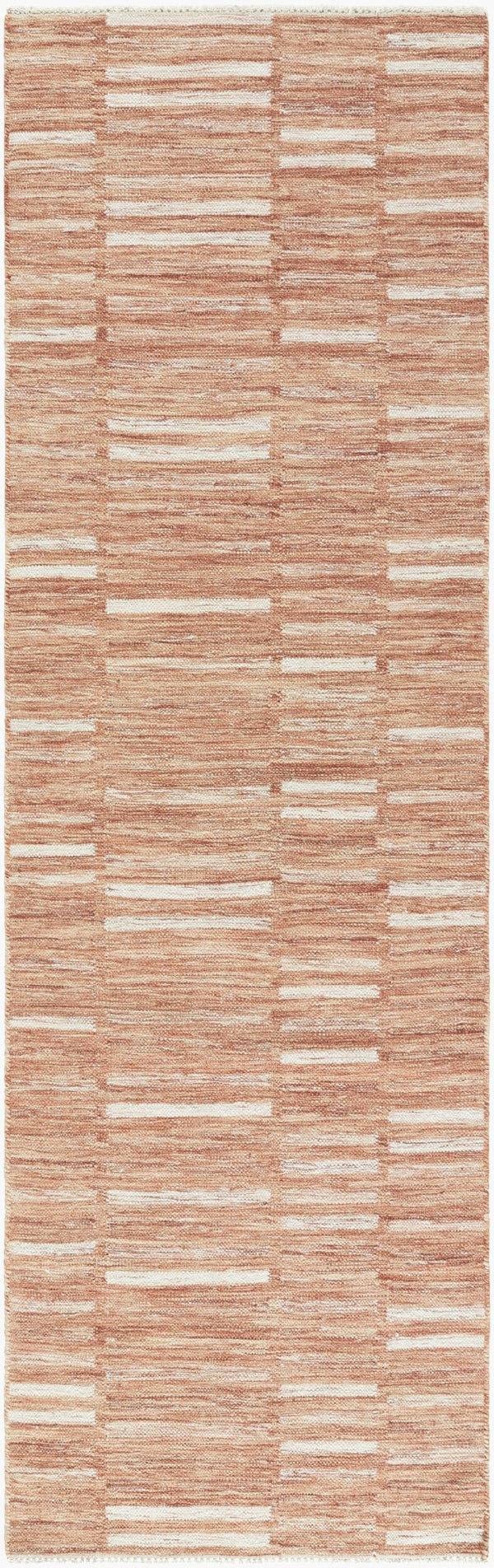 Surya Marseille Handmade 2' X 3' Wool Rug - Timeless Elegance With Fringe Detail For Cozy Living Spaces Terracotta Wool Mll2300-268
