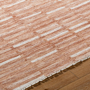 Surya Marseille Handmade 2' X 3' Wool Rug - Timeless Elegance With Fringe Detail For Cozy Living Spaces Terracotta Wool Mll2300-23