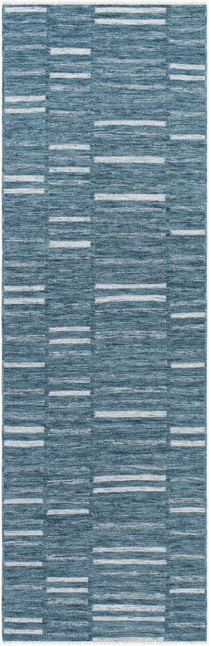 Surya Marseille Handmade 2' X 3' Wool Rug - Timeless Elegance With Fringe Detail For Cozy Living Spaces Teal Wool Mll2301-268