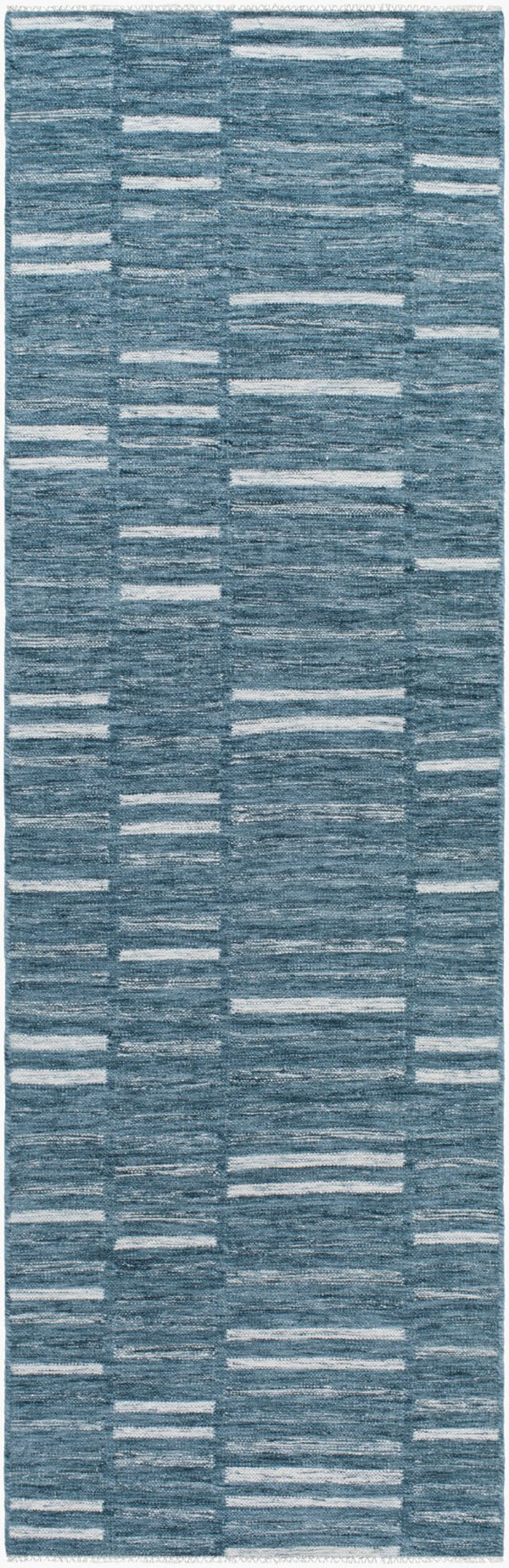 Surya Marseille Handmade 2' X 3' Wool Rug - Timeless Elegance With Fringe Detail For Cozy Living Spaces Teal Wool Mll2301-268