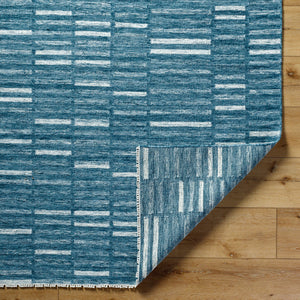 Marseille MLL-2301 9' x 12' Handmade Rug MLL2301-912  Nickel, Medium Grey, Slate Blue, Metallic - Silver, Light Silver Surya